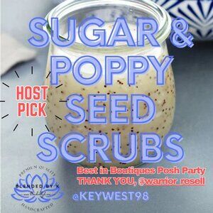 🎉 HP 🎉 Sugar & Poppy Seed Scrubs by Blended by K ~ 4 oz